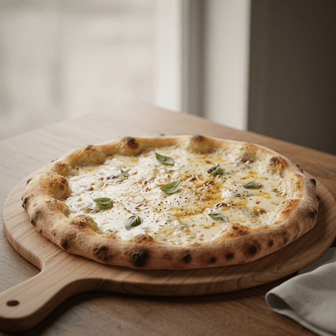 Pizza Quattro Fromaggi Bild