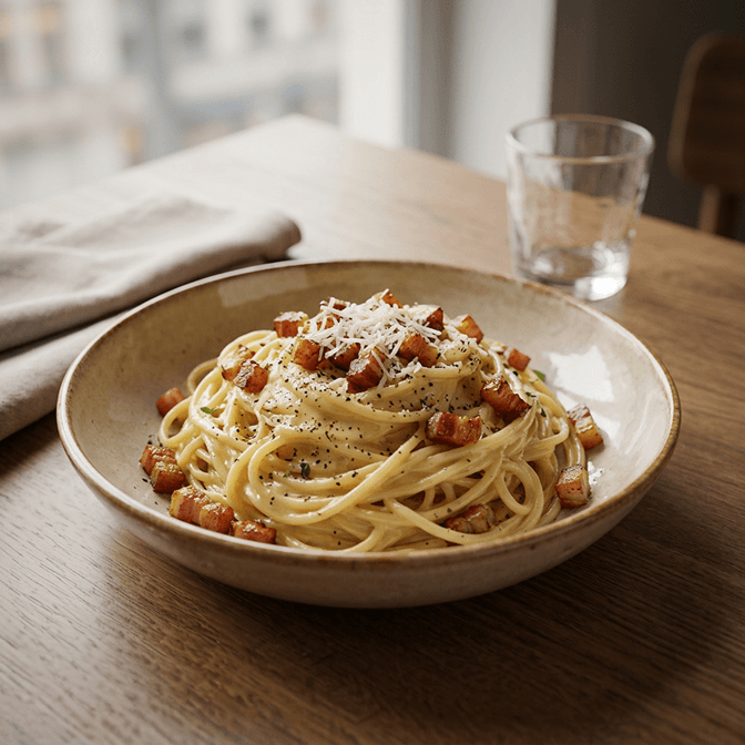 Pasta Carbonara Bild